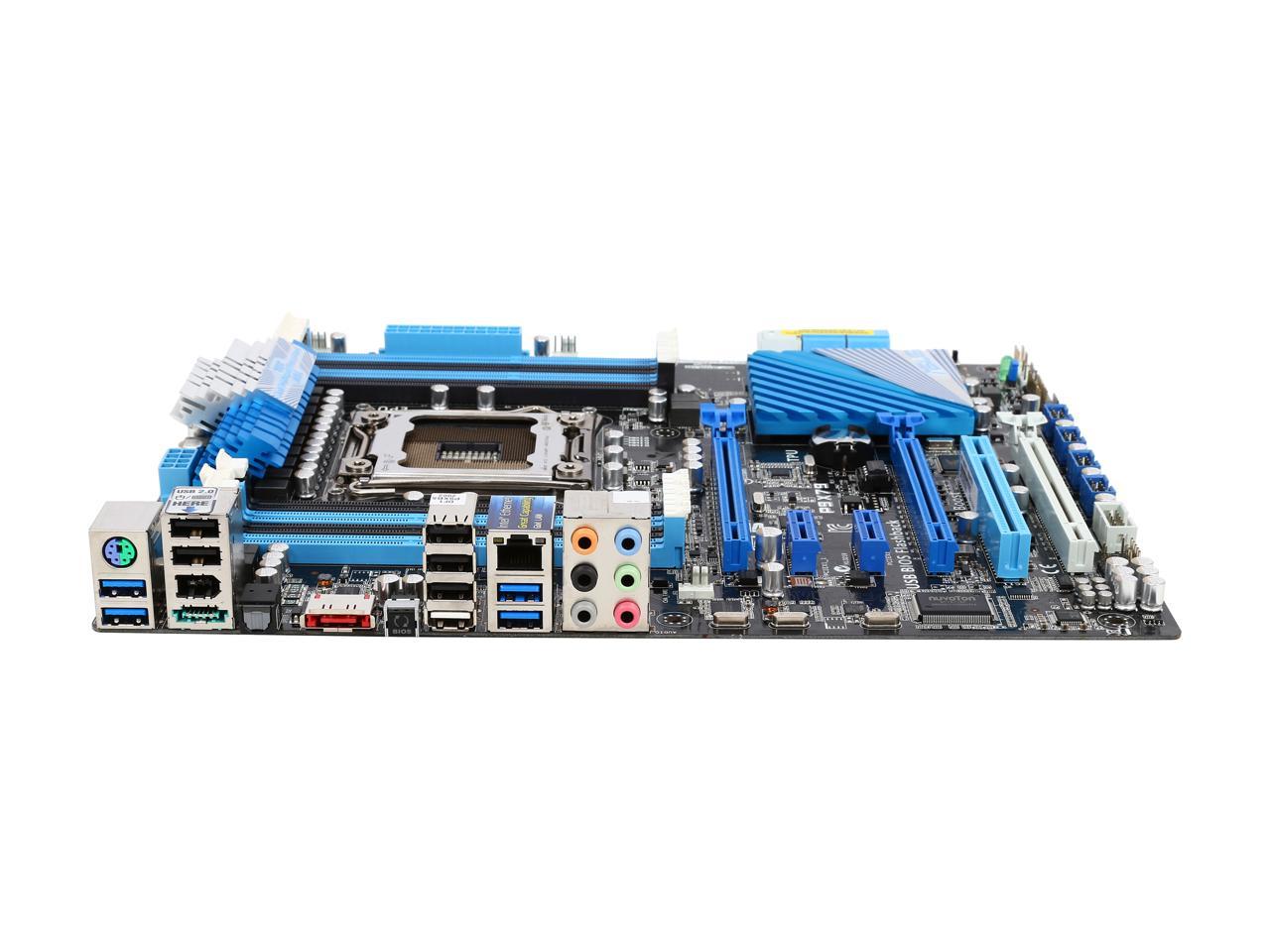 ASUS P9X79-R LGA 2011 Intel X79 SATA 6Gb/s USB 3.0 ATX Intel Motherboard with UEFI BIOS - Certified - Grade A