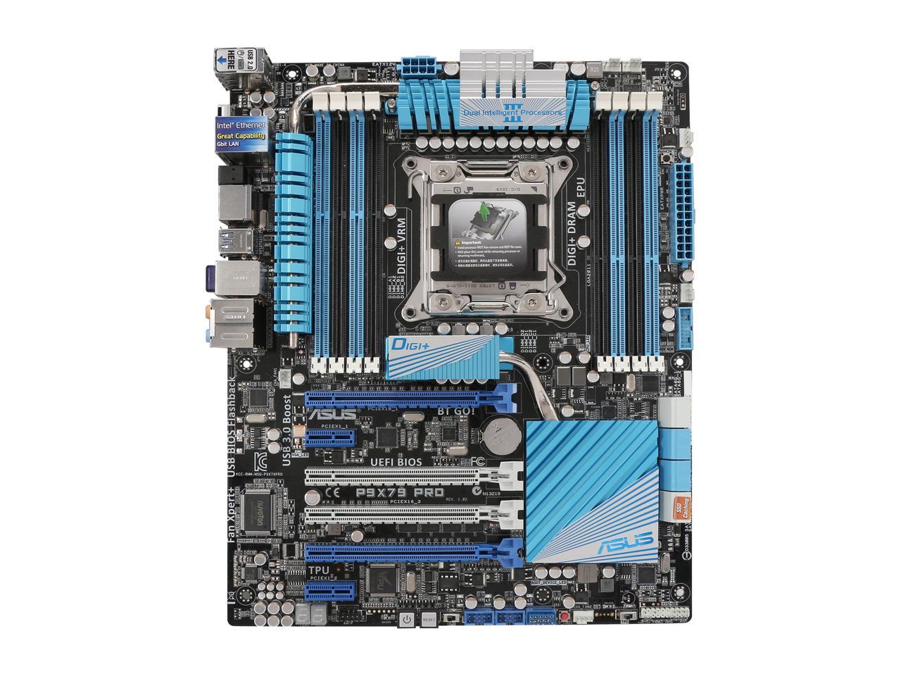 ASUS P9X79 PRO-R LGA 2011 Intel X79 SATA 6Gb/s USB 3.0 ATX Intel Motherboard with USB BIOS - Certified - Grade A