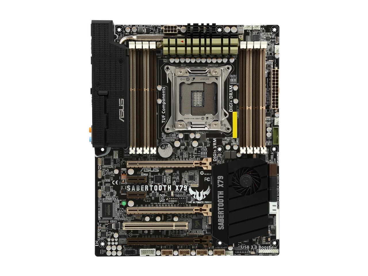 ASUS SABERTOOTH X79-R LGA 2011 Intel X79 SATA 6Gb/s USB 3.0 ATX Intel Motherboard - Certified - Grade A