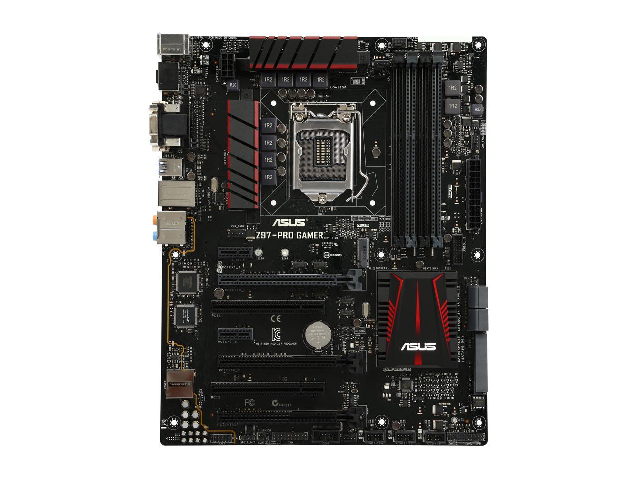 ASUS Z97-PRO GAMER LGA 1150 Intel Z97 HDMI SATA 6Gb/s USB 3.0 ATX Intel Motherboard