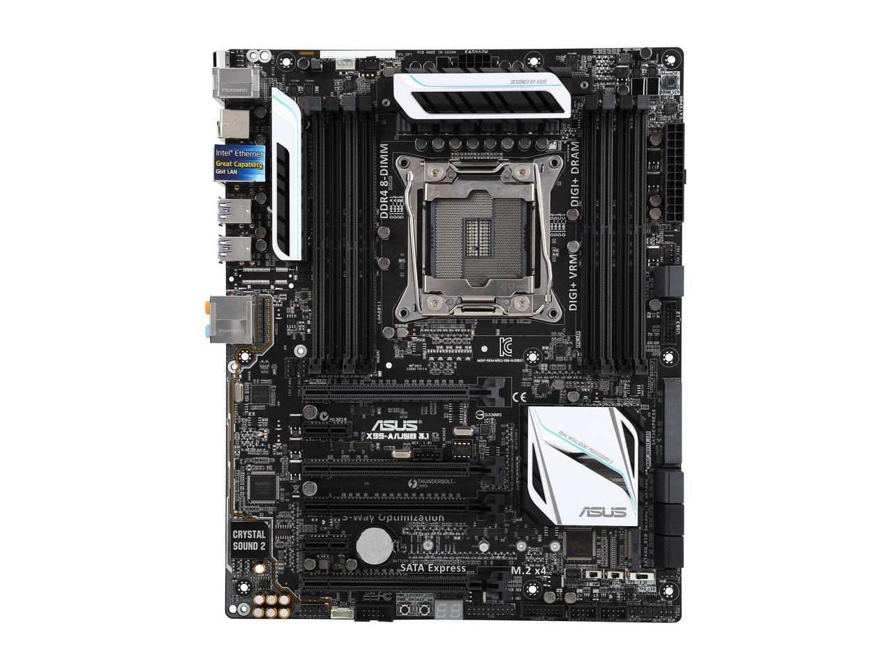ASUS X99-A/USB 3.1 LGA 2011-v3 Intel X99 SATA 6Gb/s USB 3.1 USB 3.0 ATX Intel Motherboard