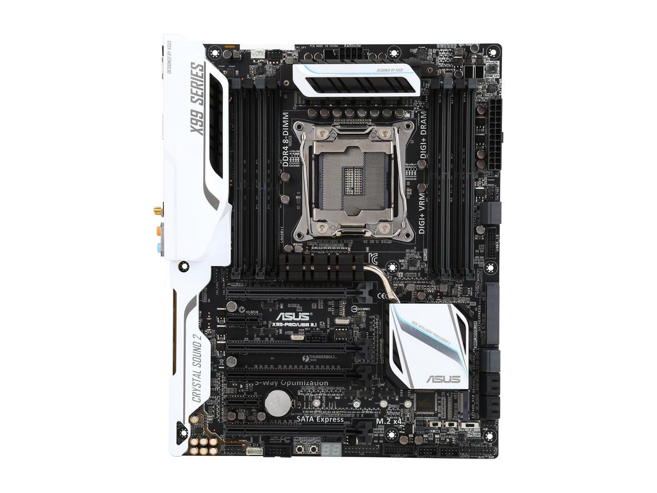 ASUS X99-PRO/USB 3.1 LGA 2011-v3 Intel X99 SATA 6Gb/s USB 3.1 ATX Intel Motherboard