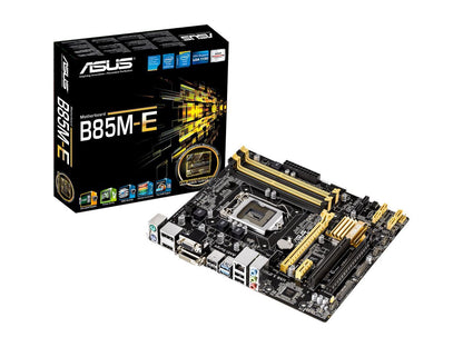 ASUS B85M-E LGA 1150 Intel B85 Express USB 3.0 Intel Motherboard