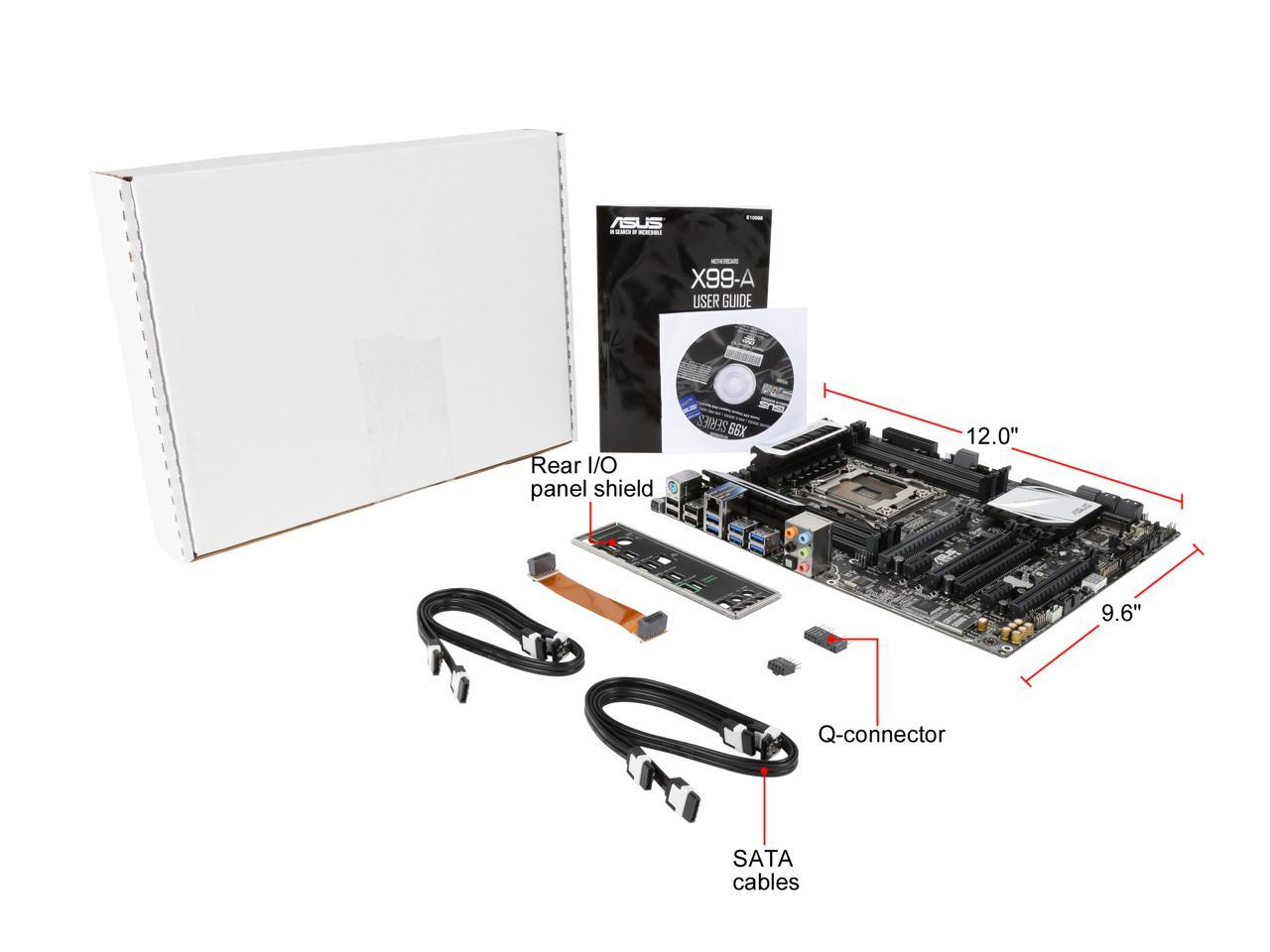 ASUS X99-A LGA 2011-v3 Intel X99 SATA 6Gb/s USB 3.0 ATX Intel Motherboard
