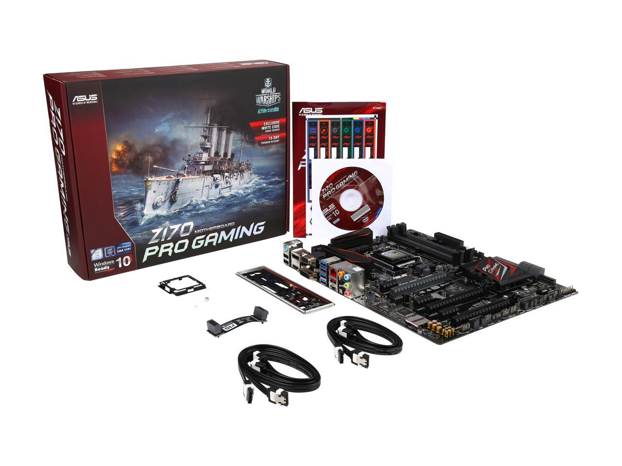 ASUS Z170 PRO GAMING LGA 1151 Intel Z170 HDMI SATA 6Gb/s USB 3.1 ATX Intel Motherboard