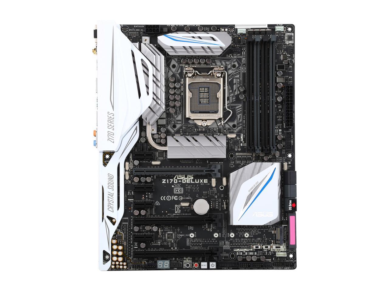 ASUS Z170-DELUXE LGA 1151 Intel Z170 HDMI SATA 6Gb/s USB 3.1 USB 3.0 ATX Intel Motherboard
