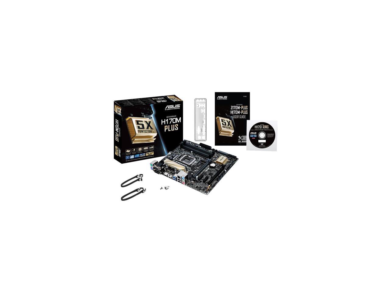 ASUS H170M-PLUS/CSM LGA 1151 Intel H170 HDMI SATA 6Gb/s USB 3.0 Micro ATX Intel Motherboard