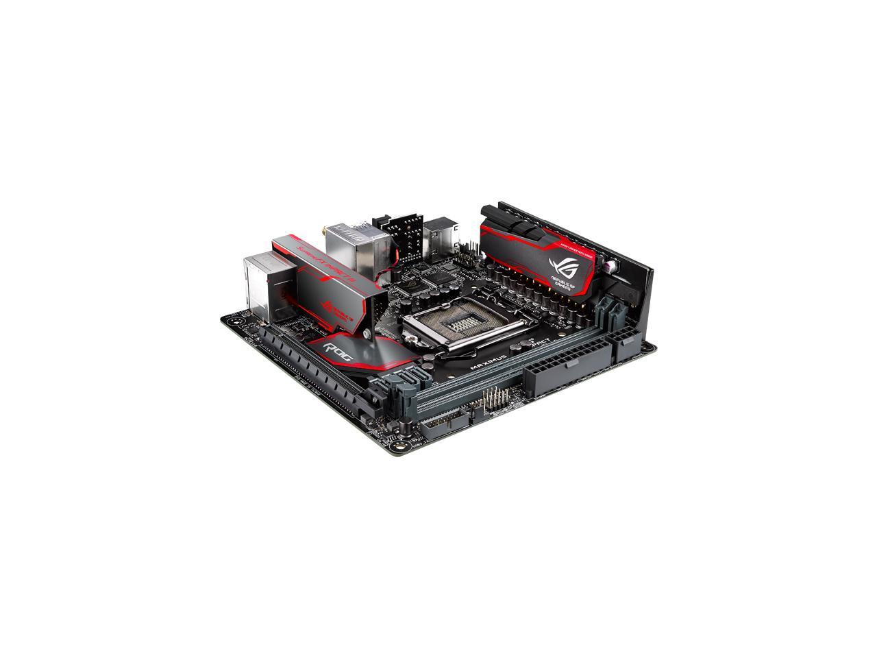 ASUS ROG MAXIMUS VIII IMPACT LGA 1151 Intel Z170 Intel USB 3.1 U.2 Mini ITX Intel Gaming Motherboard