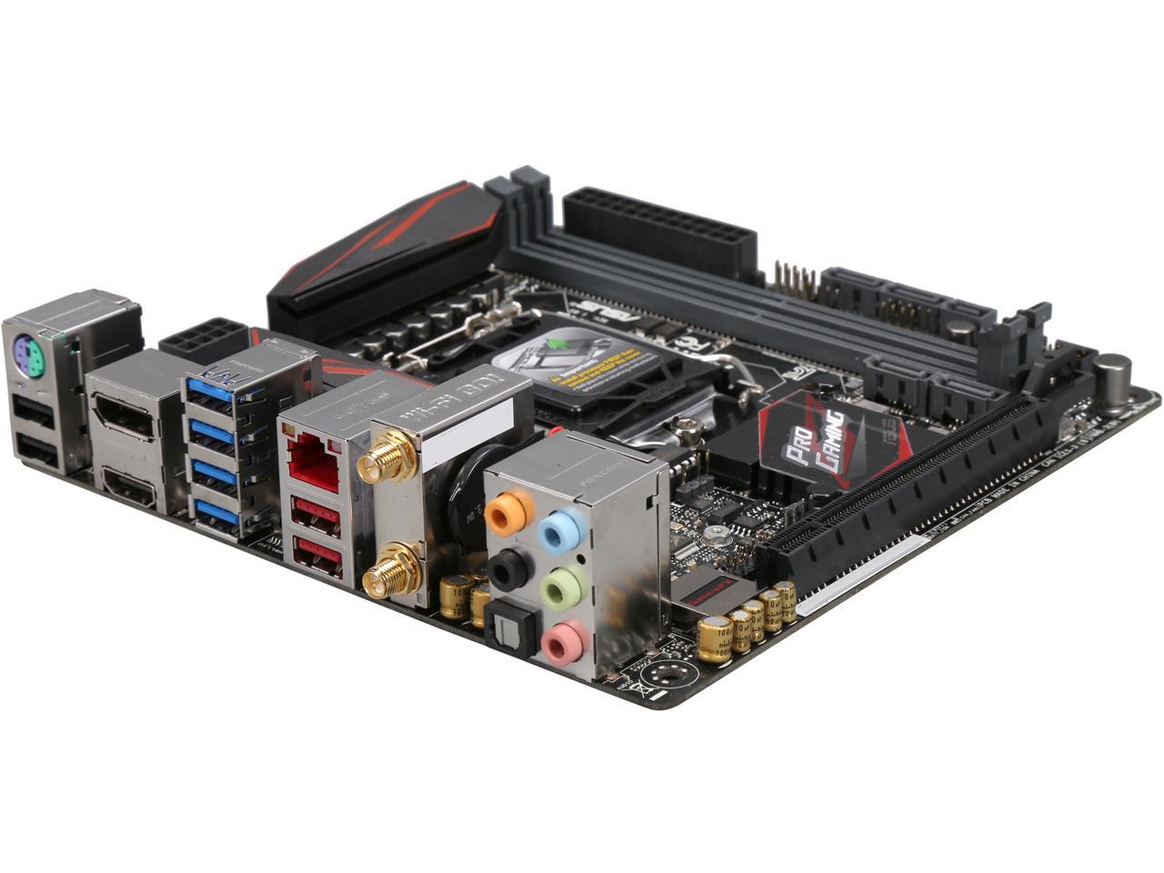 ASUS Z170I PRO GAMING LGA 1151 Intel Z170 HDMI SATA 6Gb/s USB 3.1 USB 3.0 Mini ITX Intel Motherboard