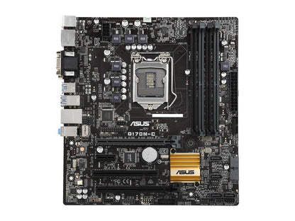 ASUS Q170M-C/CSM LGA 1151 Intel Q170 HDMI SATA 6Gb/s USB 3.0 uATX Intel Motherboard