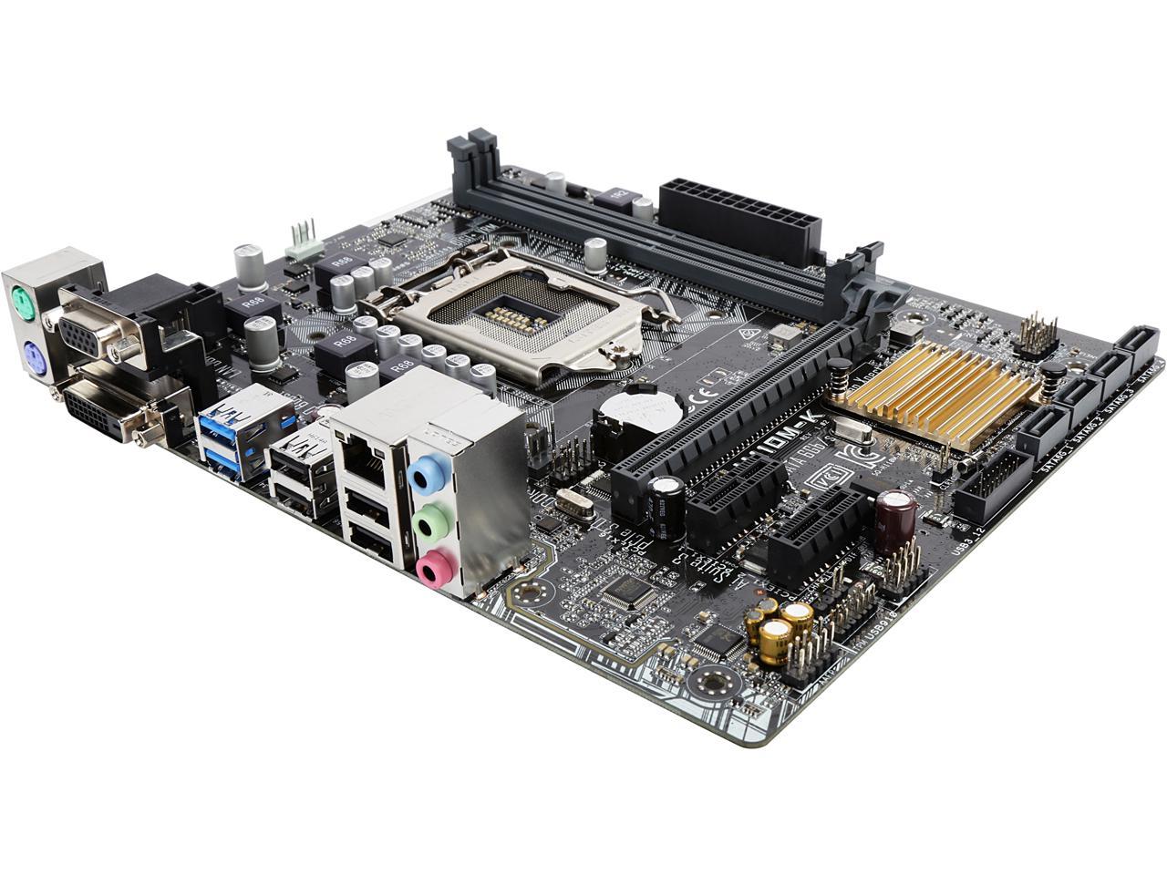 ASUS H110M-K LGA 1151 Intel H110 SATA 6Gb/s USB 3.0 Micro ATX Intel Motherboard