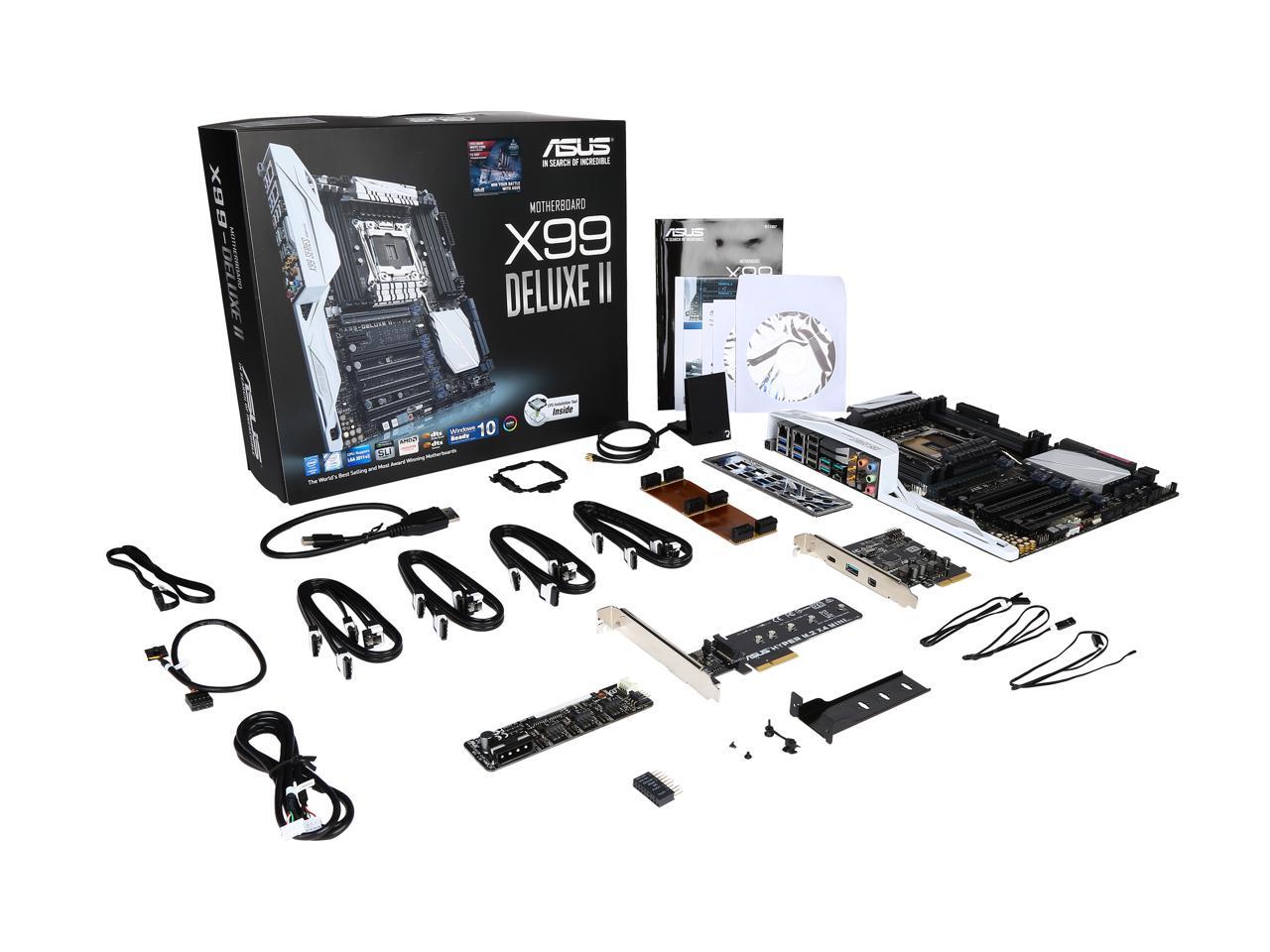 ASUS X99-DELUXE II LGA 2011-v3 Intel X99 SATA 6Gb/s USB 3.1 ATX Intel Motherboard