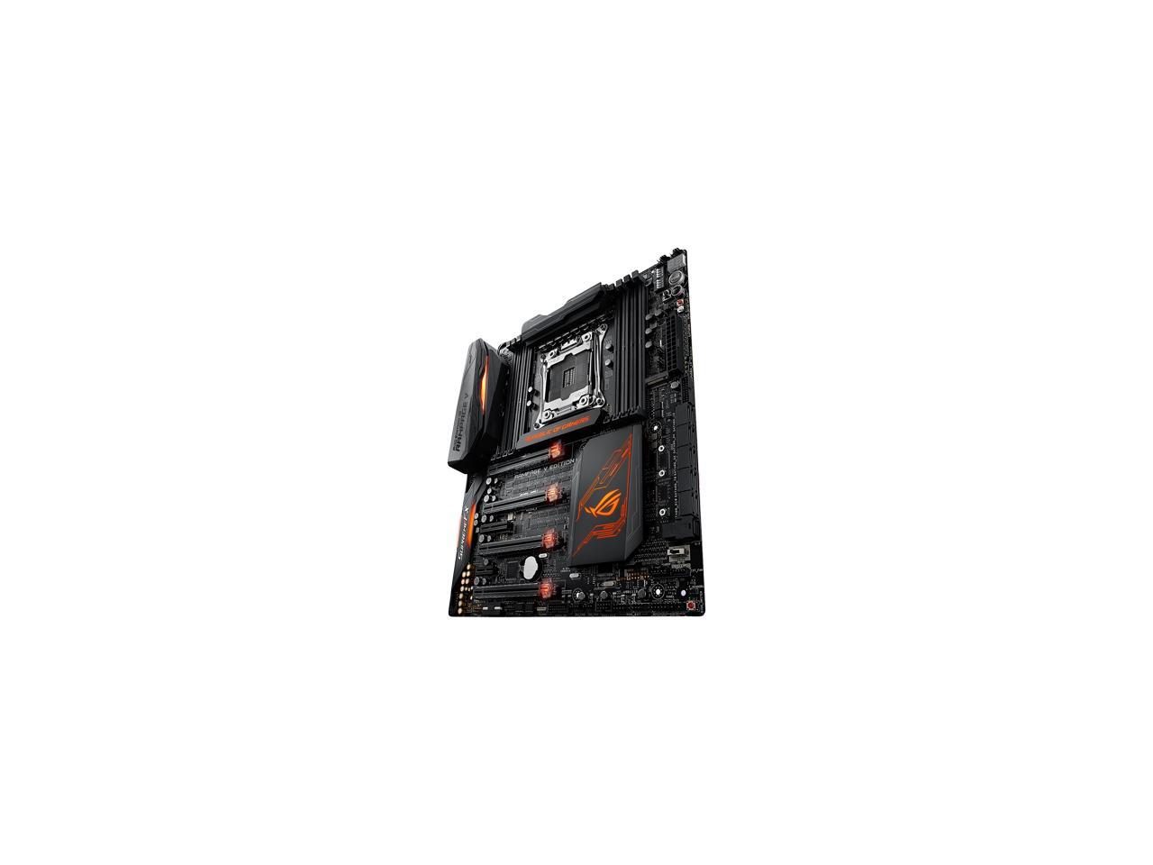 ASUS ROG RAMPAGE V EDITION 10 LGA 2011-v3 Intel X99 SATA 6Gb/s USB 3.1 Extended ATX Motherboards - Intel