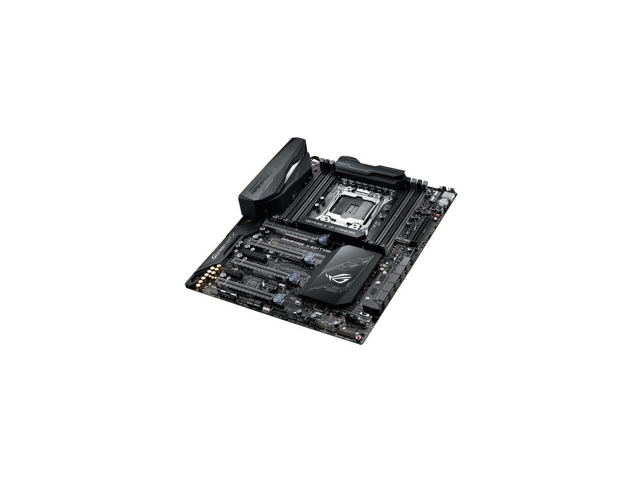 ASUS ROG RAMPAGE V EDITION 10 LGA 2011-v3 Intel X99 SATA 6Gb/s USB 3.1 Extended ATX Motherboards - Intel