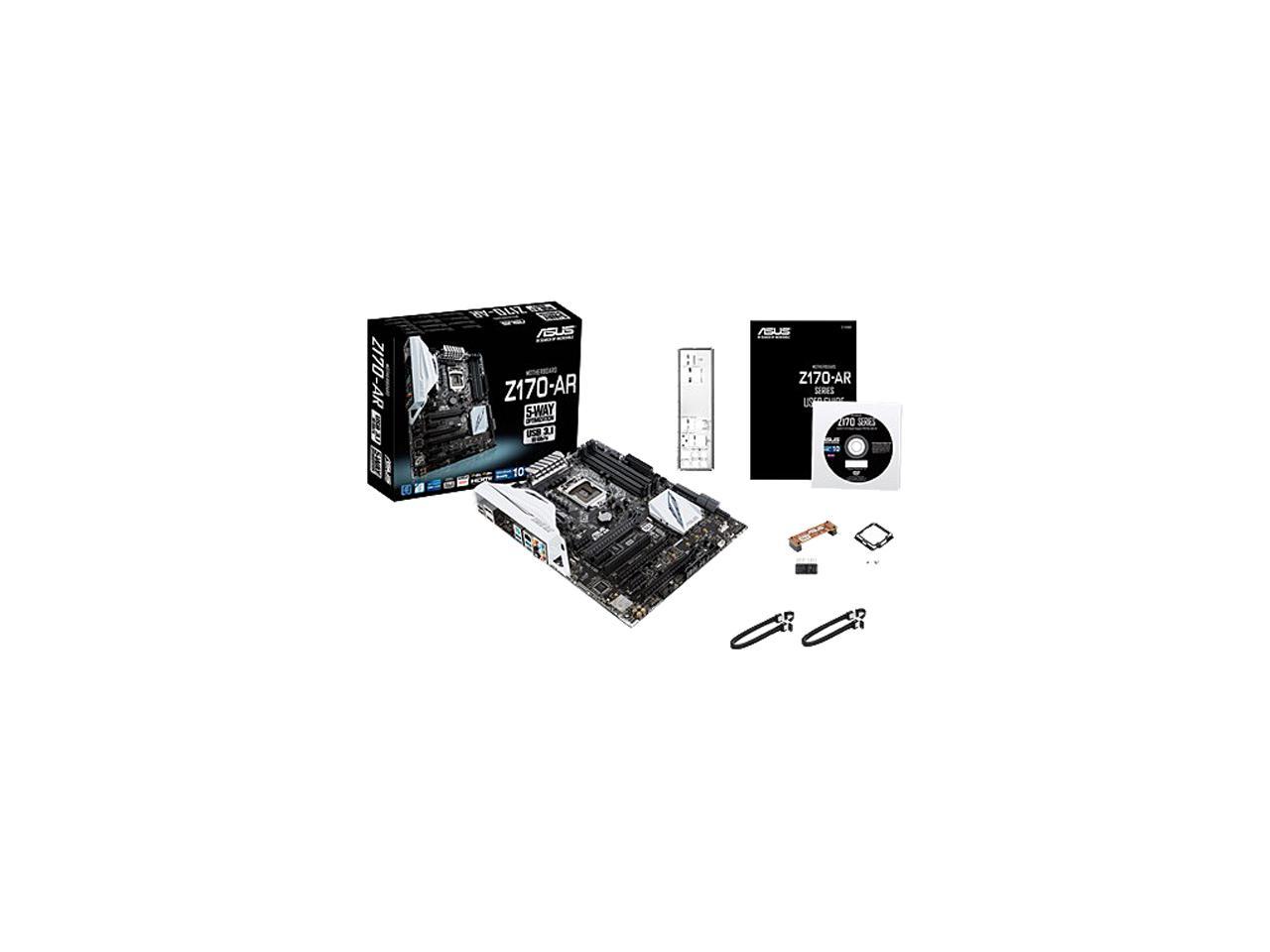 ASUS Z170-AR LGA 1151 Intel Z170 HDMI SATA 6Gb/s USB 3.1 USB 3.0 ATX Intel Motherboard
