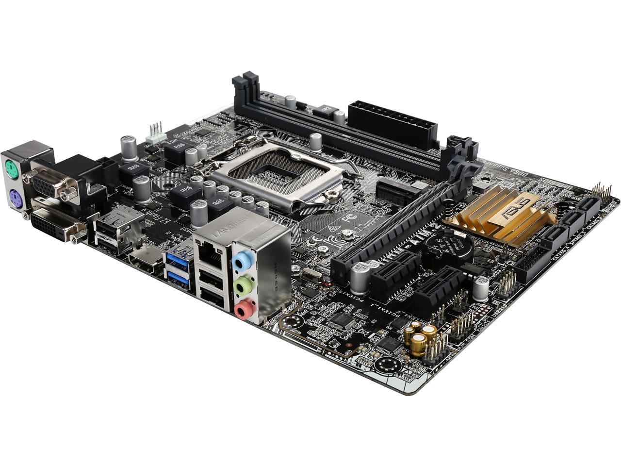 ASUS - MOTHERBOARDS H110M-A/M.2 Intel H110 HDMI SATA 6Gb/s USB 3.0 Micro ATX Motherboards - Intel