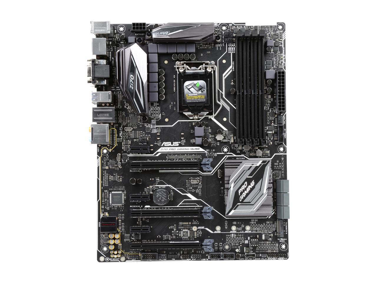 ASUS Z170 Pro Gaming/AURA LGA 1151 Intel Z170 HDMI SATA 6Gb/s USB 3.1 USB 3.0 ATX Motherboards - Intel
