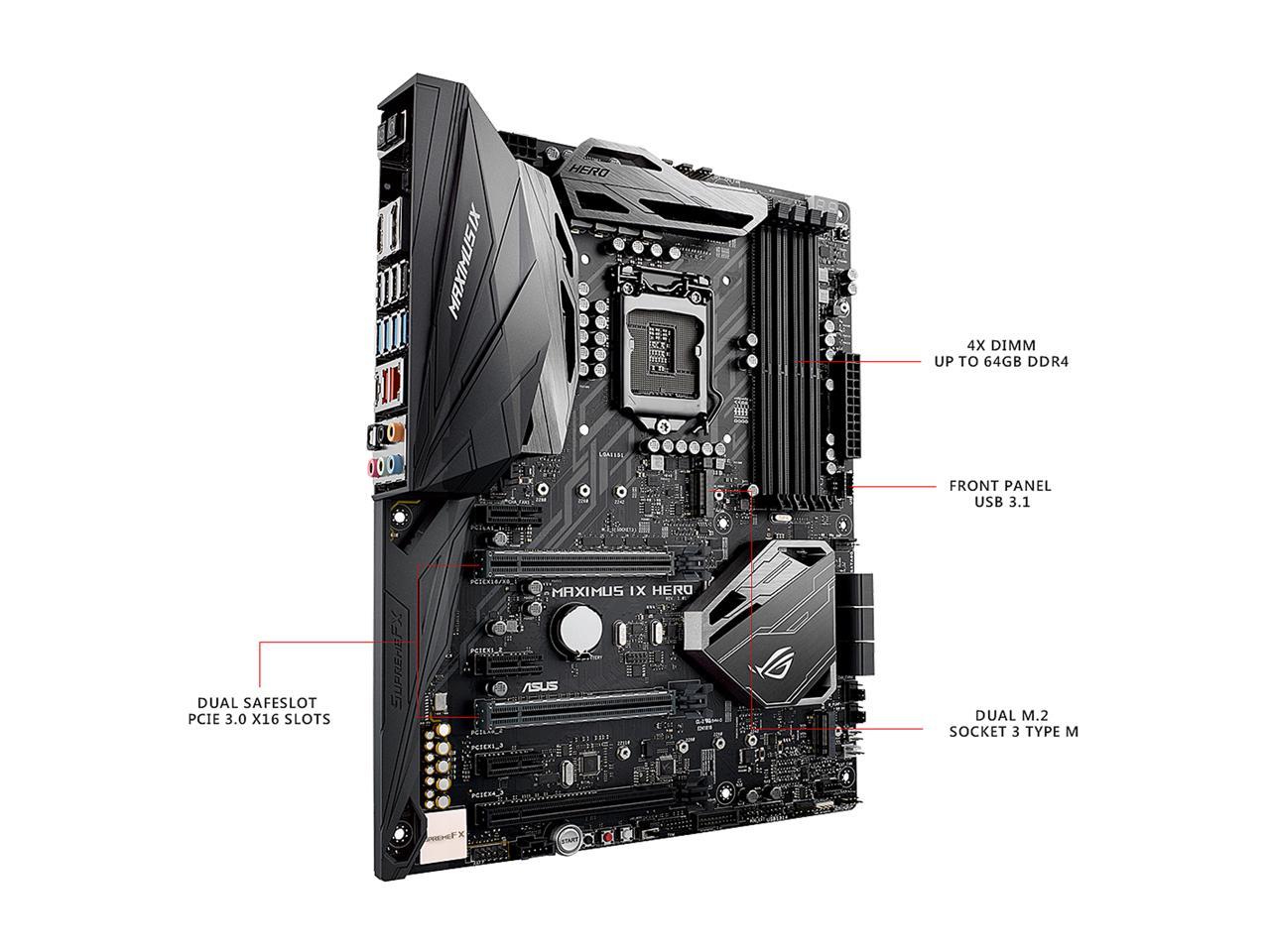 ASUS ROG Maximus IX Hero Z270 LGA1151 DDR4 DP HDMI M.2 USB 3.1 ATX Motherboard