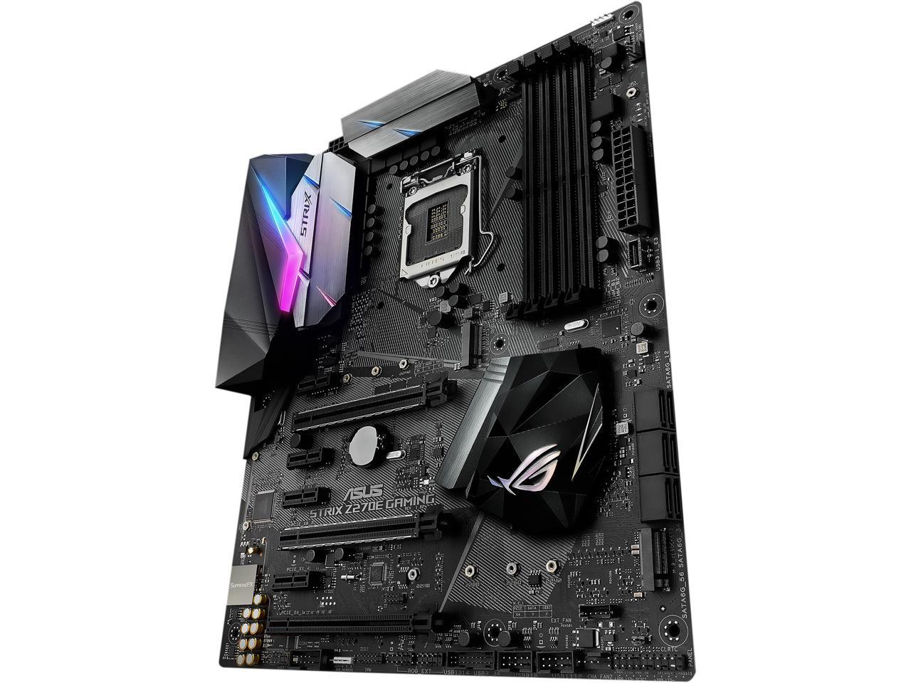 ASUS ROG STRIX Z270E GAMING LGA1151 DDR4 DP HDMI DVI M.2 ATX Motherboard with Onboard AC Wi-Fi and USB 3.1