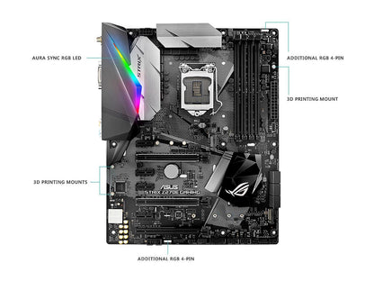 ASUS ROG STRIX Z270E GAMING LGA1151 DDR4 DP HDMI DVI M.2 ATX Motherboard with Onboard AC Wi-Fi and USB 3.1