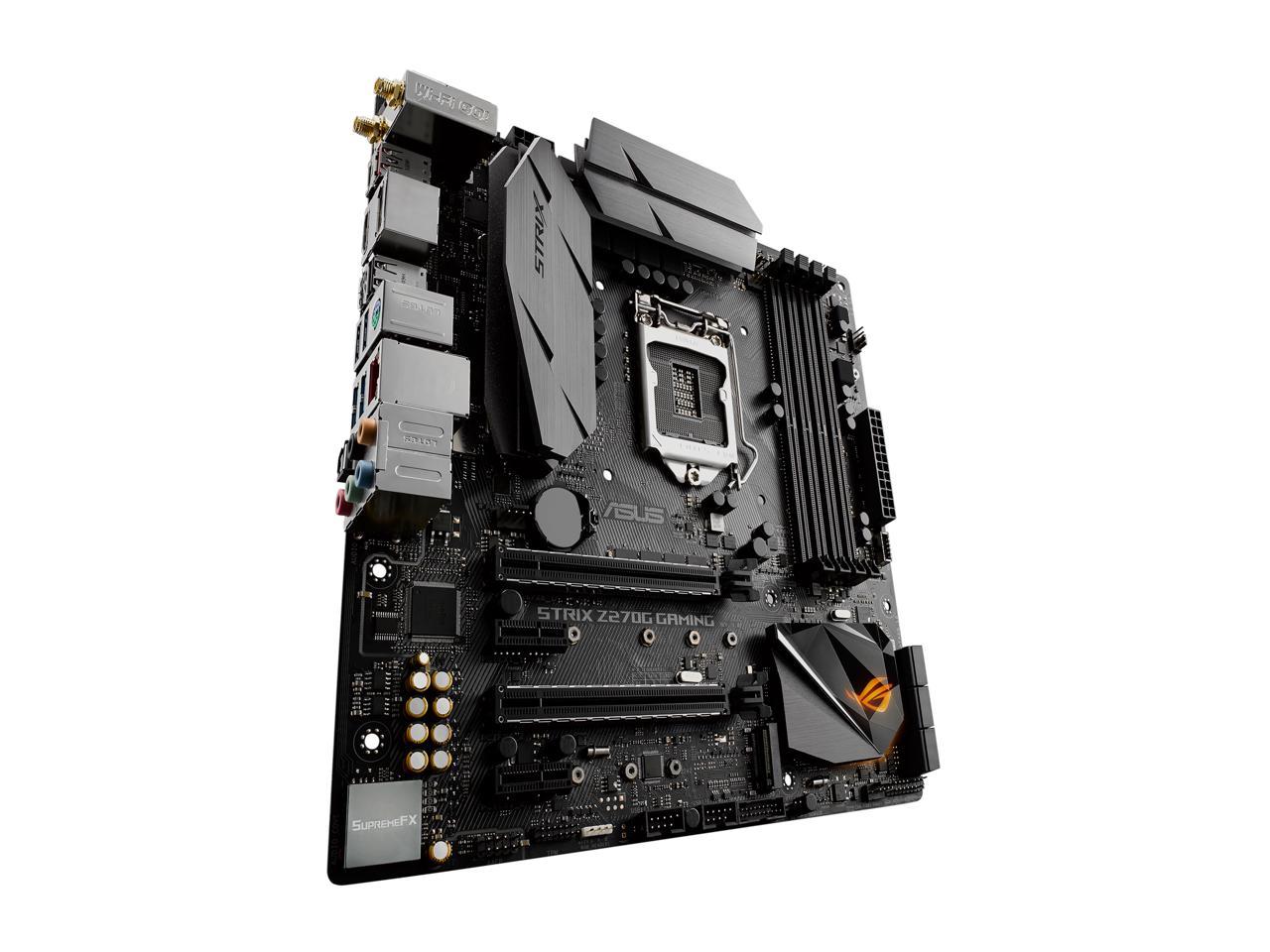 ASUS ROG STRIX Z270G GAMING LGA1151 DDR4 DP HDMI M.2 mATX Motherboard with onboard AC Wifi and USB 3.1