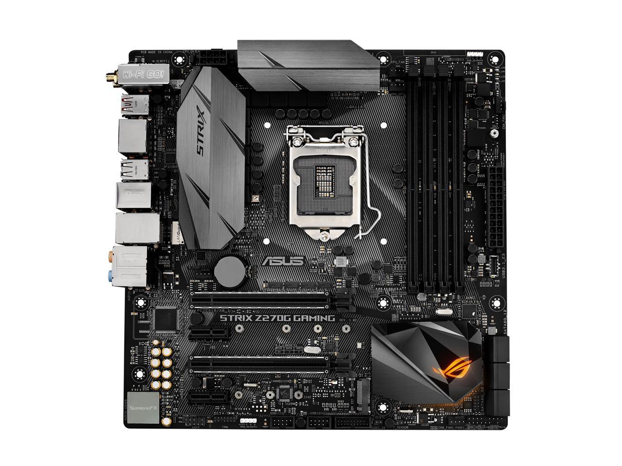ASUS ROG STRIX Z270G GAMING LGA1151 DDR4 DP HDMI M.2 mATX Motherboard with onboard AC Wifi and USB 3.1