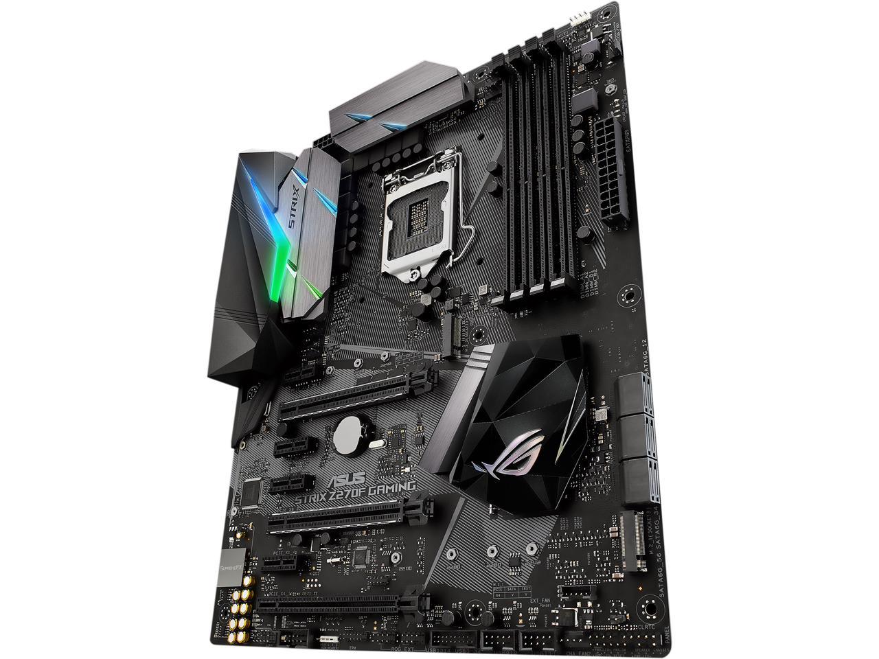 ASUS ROG STRIX Z270F GAMING LGA 1151 Intel Z270 HDMI SATA 6Gb/s USB 3.1 ATX Motherboards - Intel