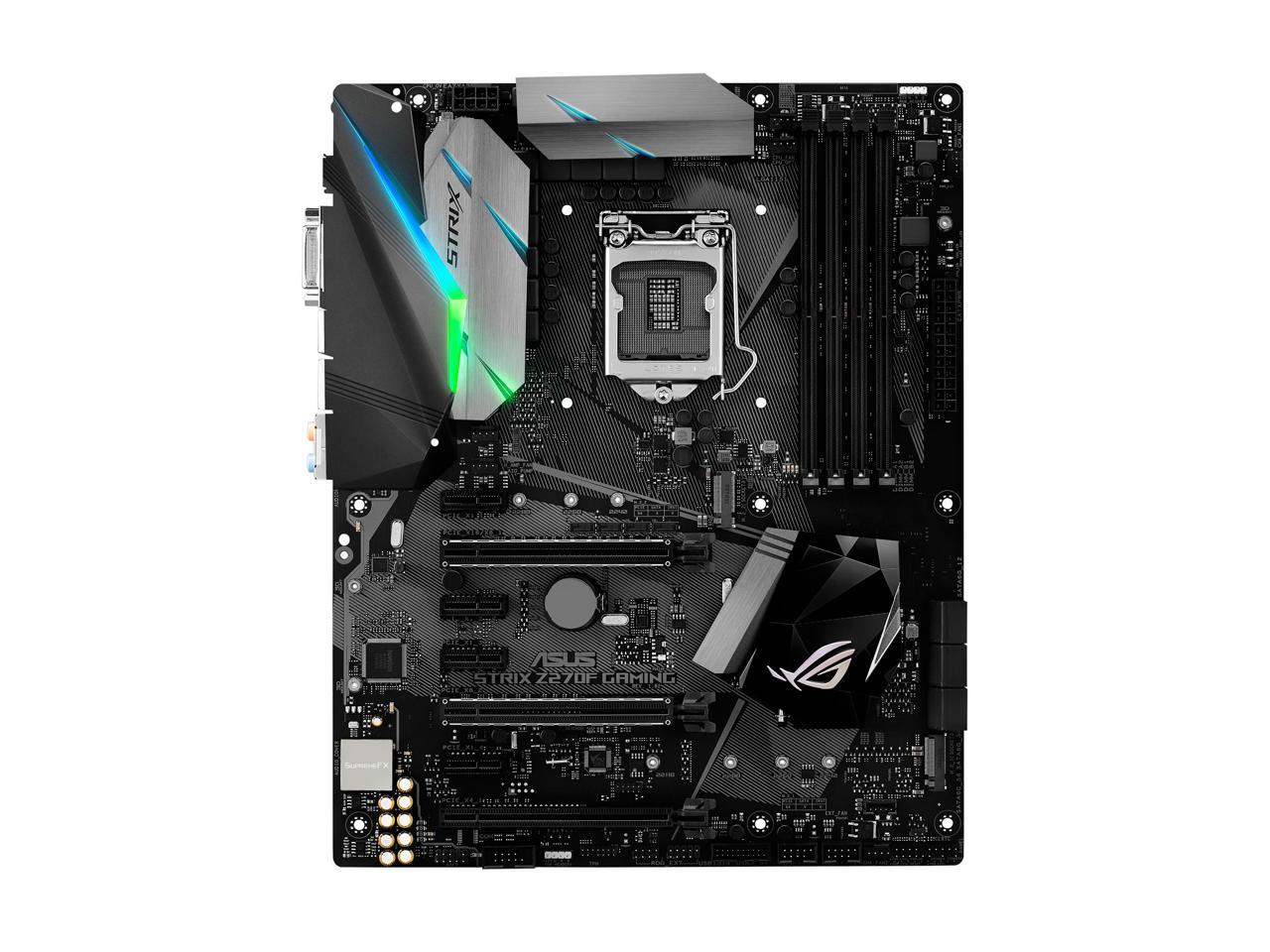 ASUS ROG STRIX Z270F GAMING LGA 1151 Intel Z270 HDMI SATA 6Gb/s USB 3.1 ATX Motherboards - Intel