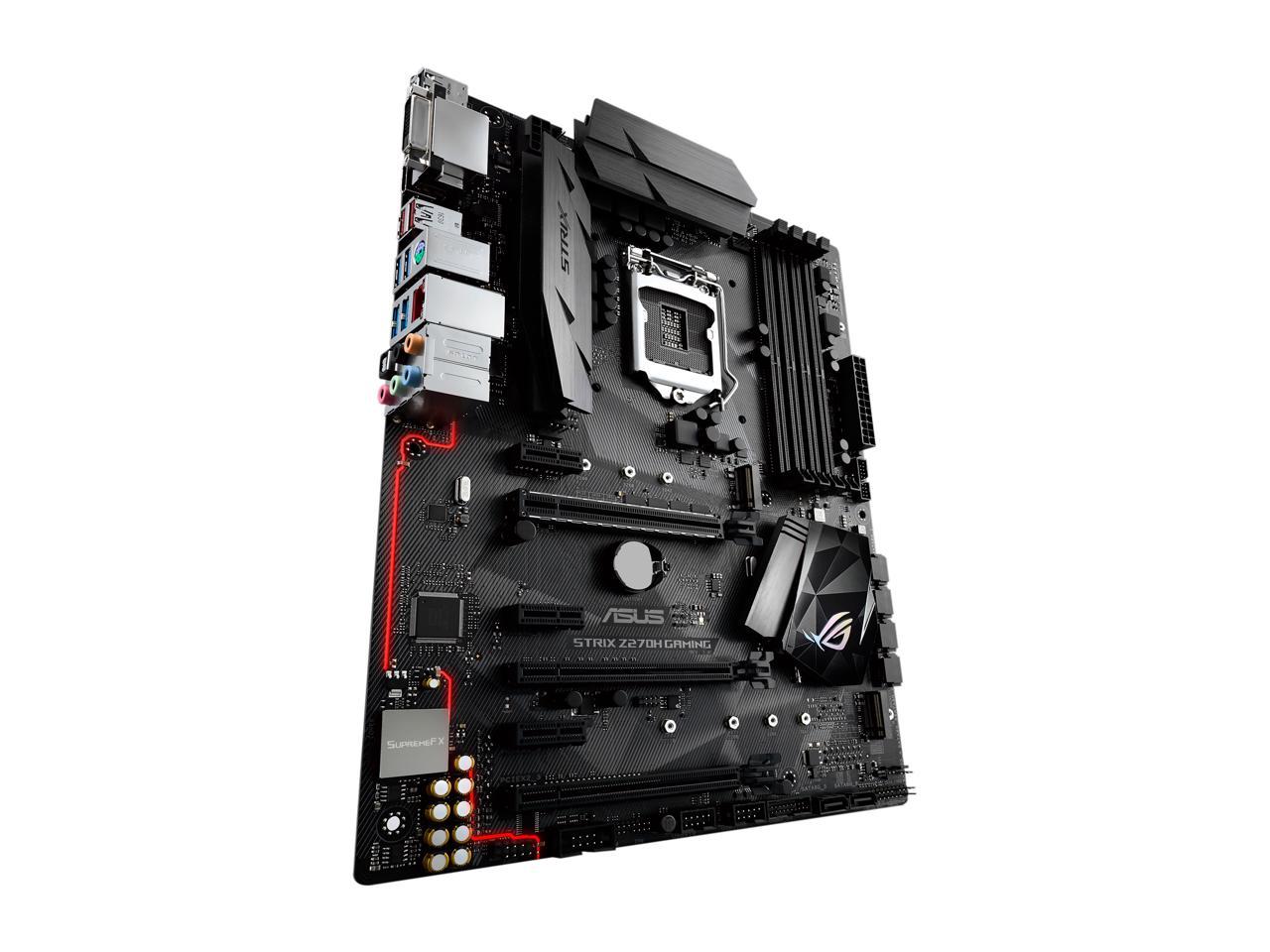 ASUS ROG STRIX Z270H GAMING LGA1151 DDR4 HDMI DVI M.2 ATX Motherboard with USB 3.1