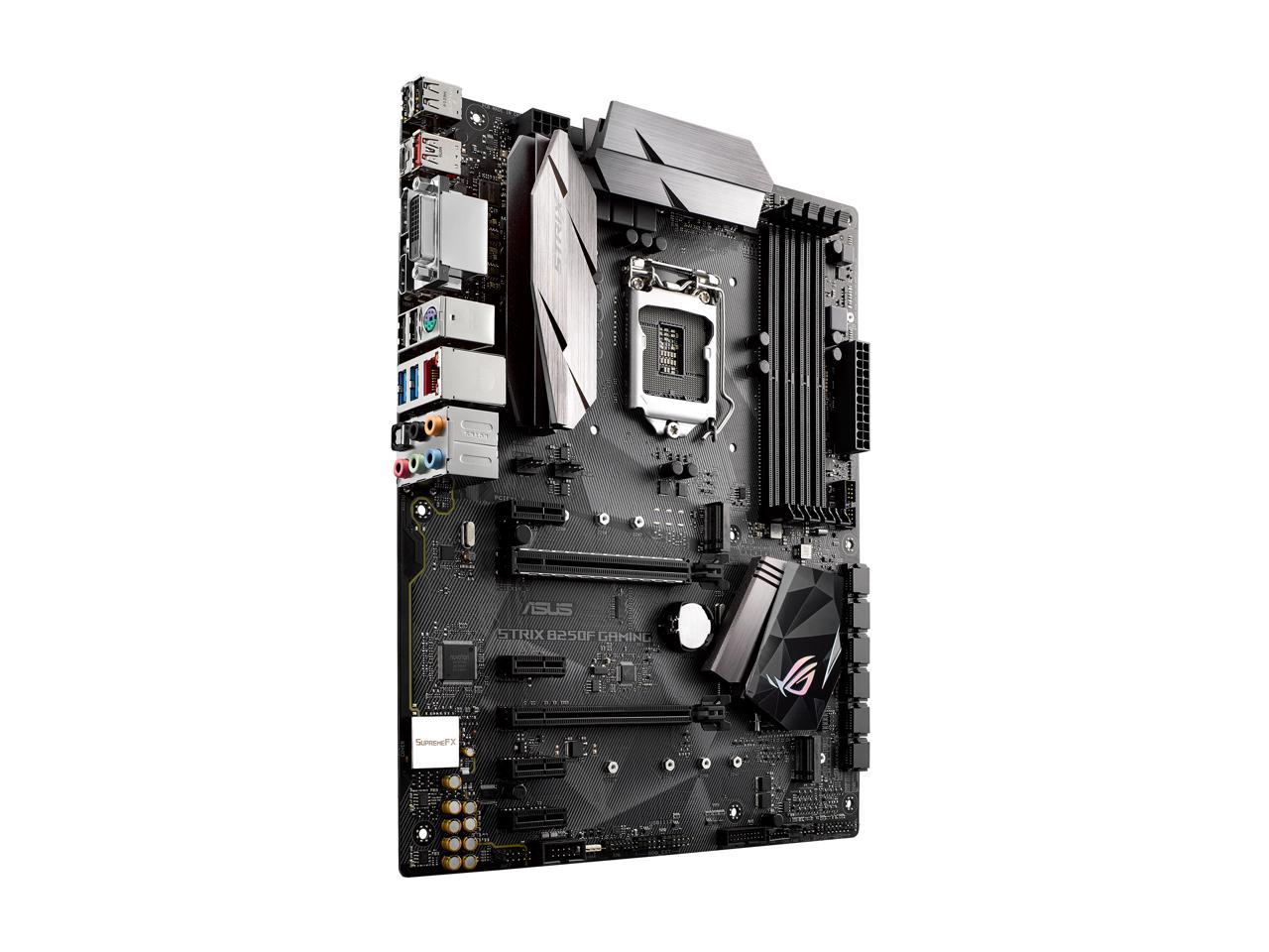 ASUS ROG STRIX B250F GAMING LGA 1151 Intel B250 HDMI SATA 6Gb/s USB 3.1 USB 3.0 ATX Motherboards - Intel