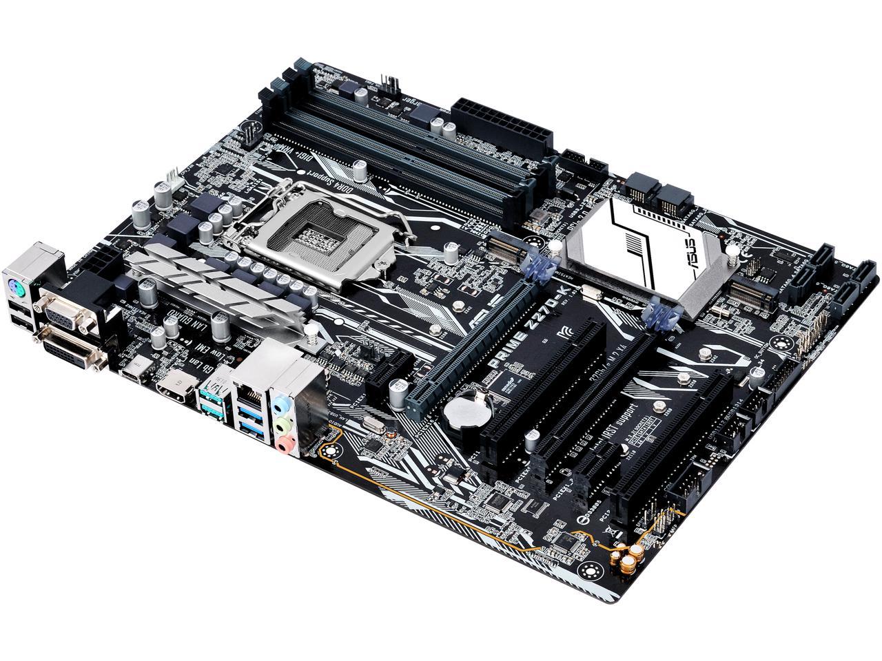 ASUS PRIME Z270-K LGA 1151 Intel Z270 HDMI SATA 6Gb/s USB 3.1 ATX Motherboards - Intel