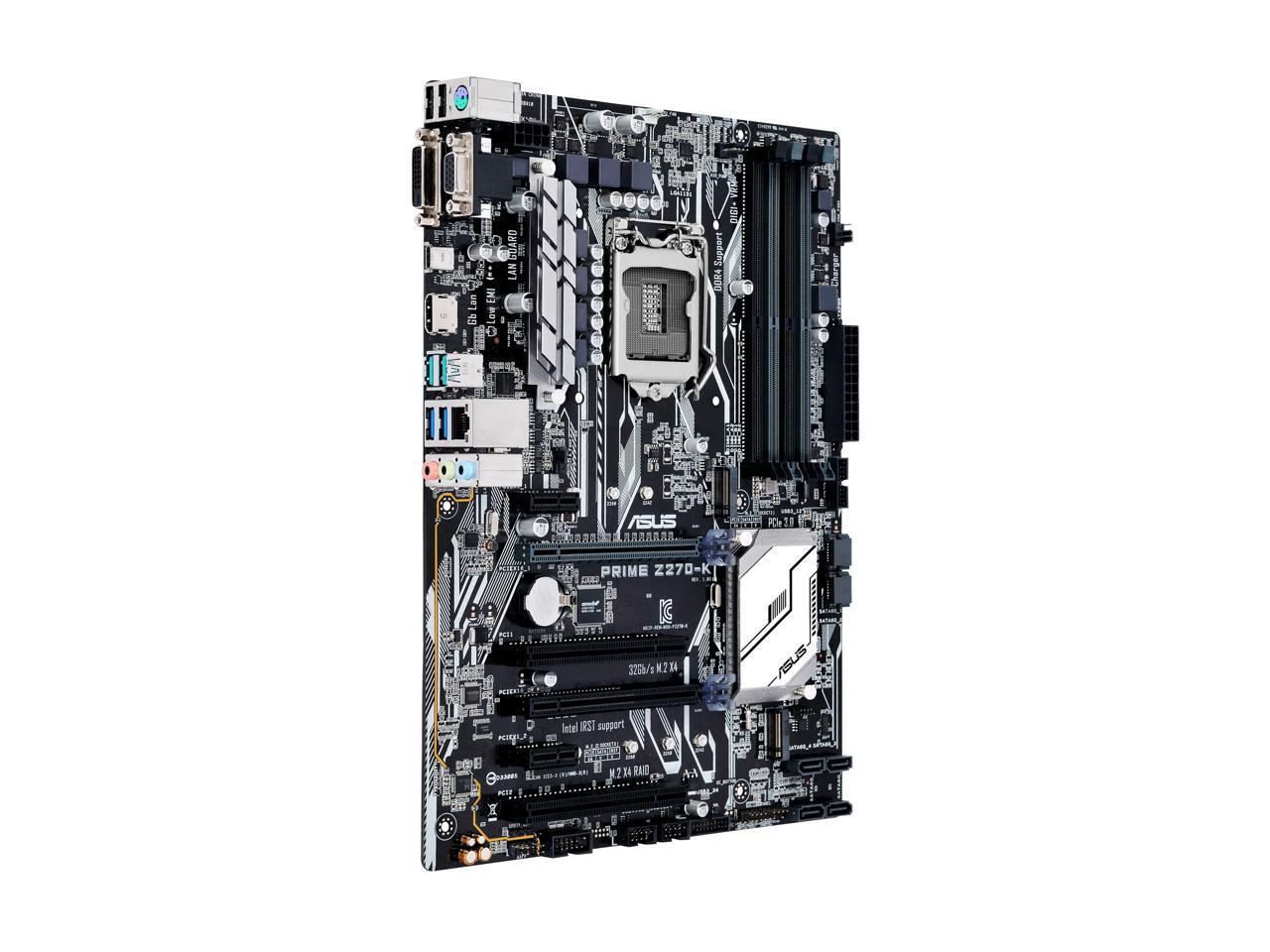ASUS PRIME Z270-K LGA 1151 Intel Z270 HDMI SATA 6Gb/s USB 3.1 ATX Motherboards - Intel