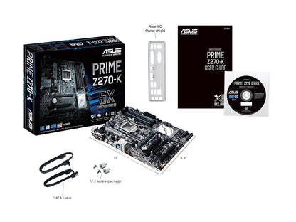 ASUS PRIME Z270-K LGA 1151 Intel Z270 HDMI SATA 6Gb/s USB 3.1 ATX Motherboards - Intel