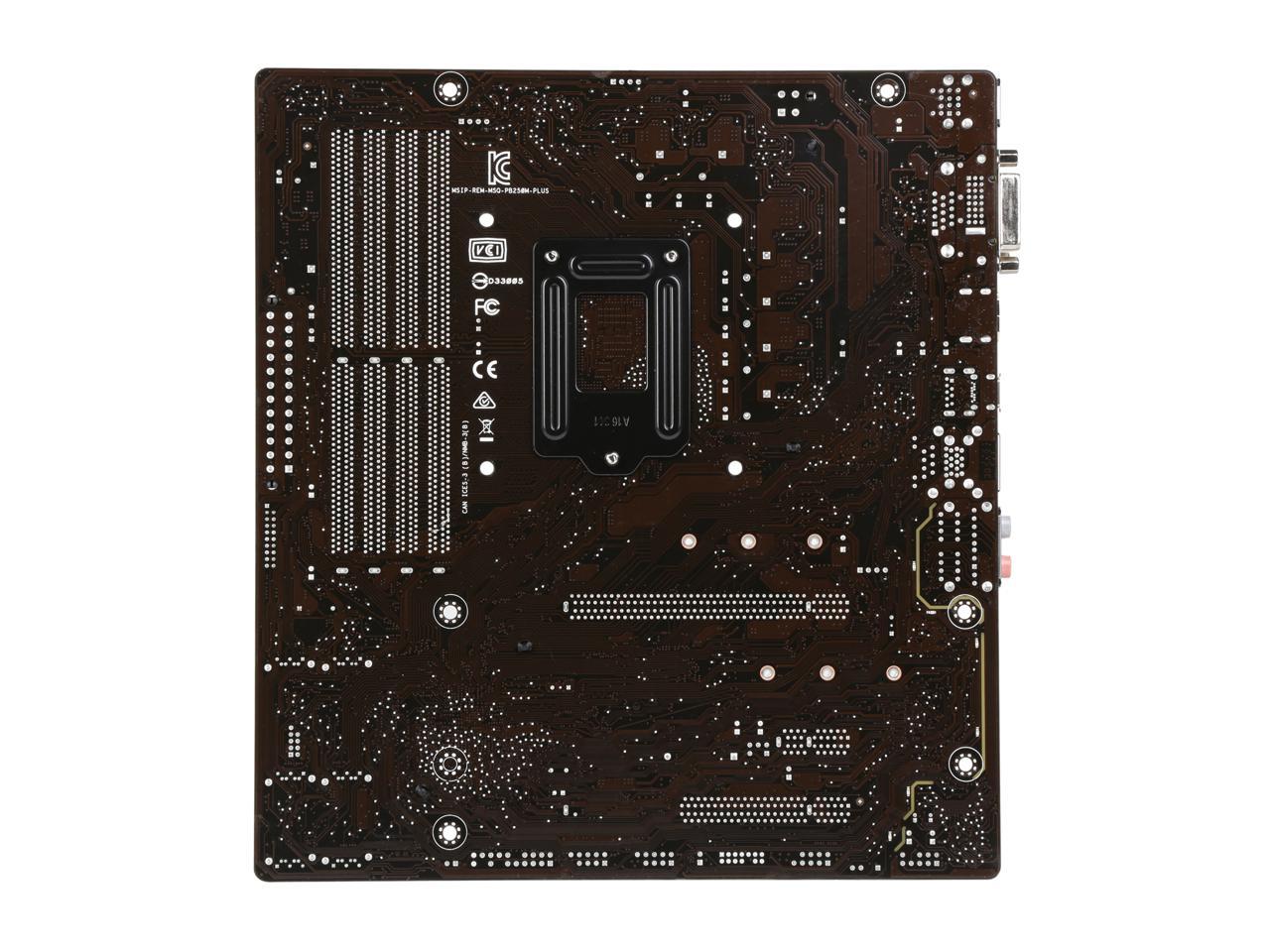 ASUS PRIME B250M-PLUS LGA 1151 Intel B250 HDMI SATA 6Gb/s USB 3.0 Micro ATX Motherboards - Intel