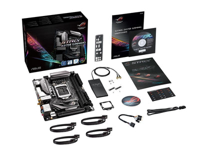ASUS ROG STRIX Z270I GAMING LGA 1151 Intel Z270 HDMI SATA 6Gb/s USB 3.0 Mini ITX Motherboards - Intel