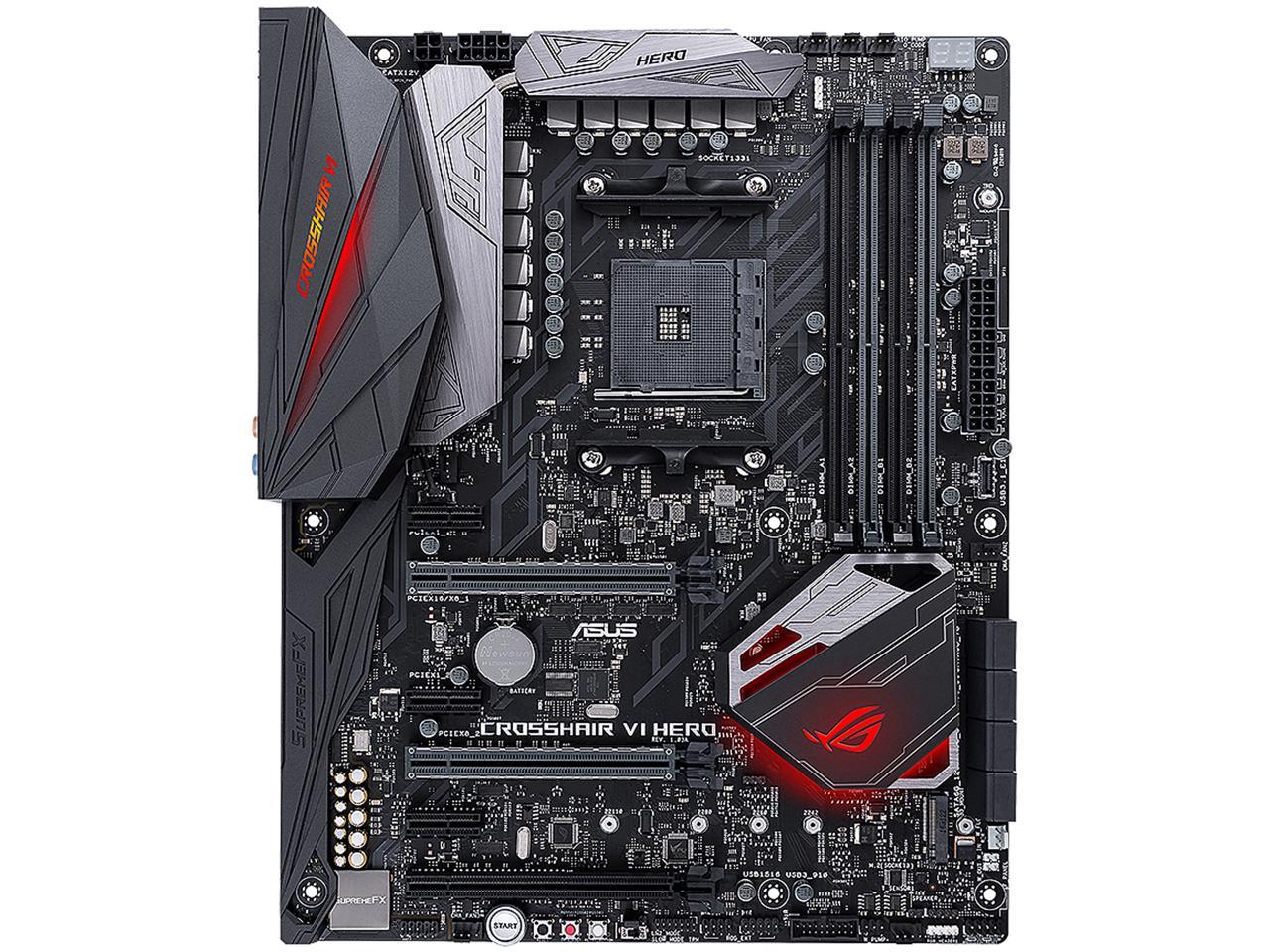 ASUS ROG Crosshair VI Hero AM4 AMD X370 SATA 6Gb/s USB 3.1 ATX AMD Motherboard