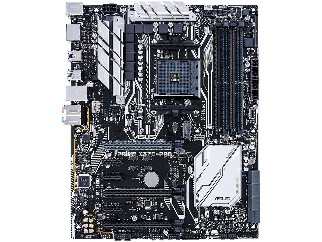 ASUS Prime X370-Pro AM4 AMD X370 SATA 6Gb/s USB 3.1 HDMI ATX Motherboards - AMD