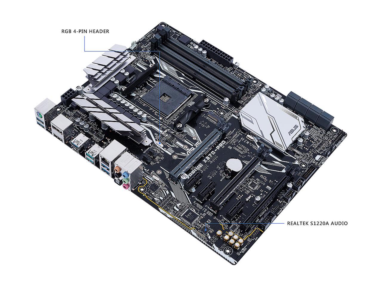 ASUS Prime X370-Pro AM4 AMD X370 SATA 6Gb/s USB 3.1 HDMI ATX Motherboards - AMD