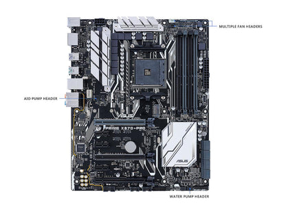 ASUS Prime X370-Pro AM4 AMD X370 SATA 6Gb/s USB 3.1 HDMI ATX Motherboards - AMD