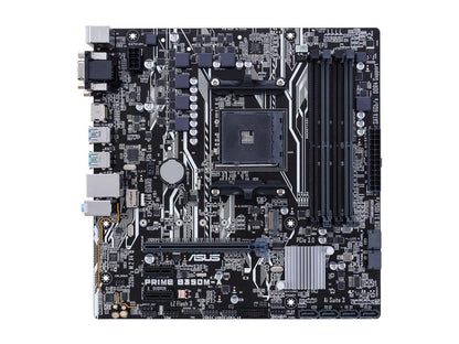 ASUS Prime B350M-A/CSM AM4 AMD B350 SATA 6Gb/s USB 3.1 HDMI Micro ATX Motherboards - AMD