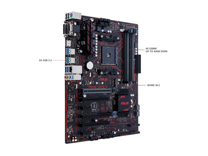 ASUS PRIME X370-A AMD Ryzen AM4 DDR4 HDMI DVI VGA M.2 USB 3.1 ATX X370 Motherboard