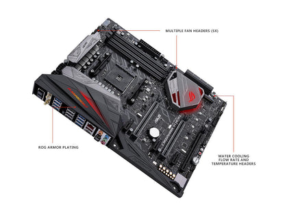 ASUS ROG CROSSHAIR VI HERO (WI-FI AC) AM4 AMD X370 SATA 6Gb/s ATX AMD Motherboard