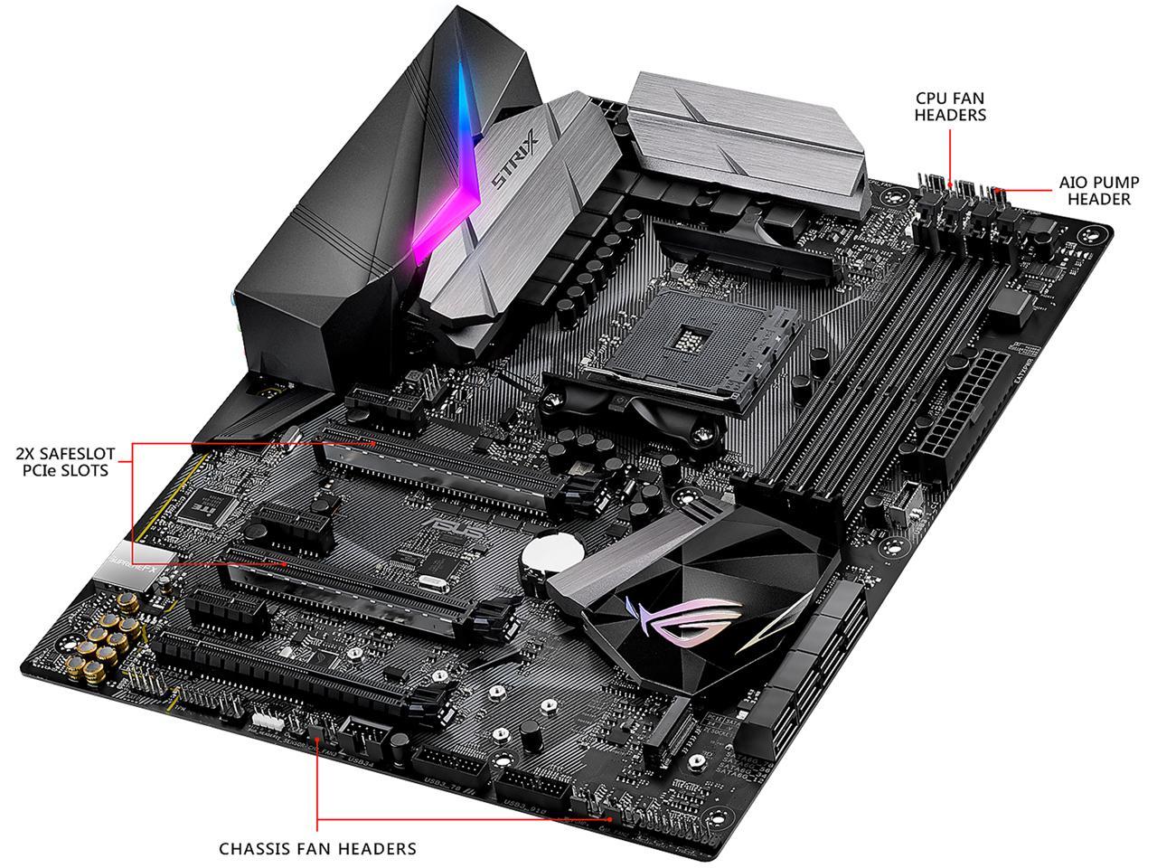ASUS ROG STRIX X370-F GAMING AM4 AMD X370 SATA 6Gb/s ATX AMD Motherboard