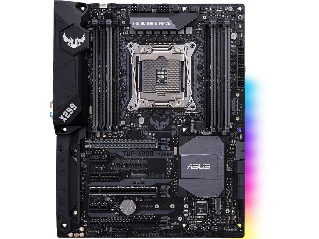 ASUS TUF X299 MARK 2 LGA2066 DDR4 M.2 USB 3.1 X299 ATX Motherboard for Intel Core i9 and i7 X-Series Processors