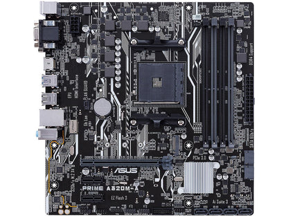 ASUS PRIME A320M-A AM4 AMD A320 SATA 6Gb/s USB 3.1 HDMI Micro ATX AMD Motherboard