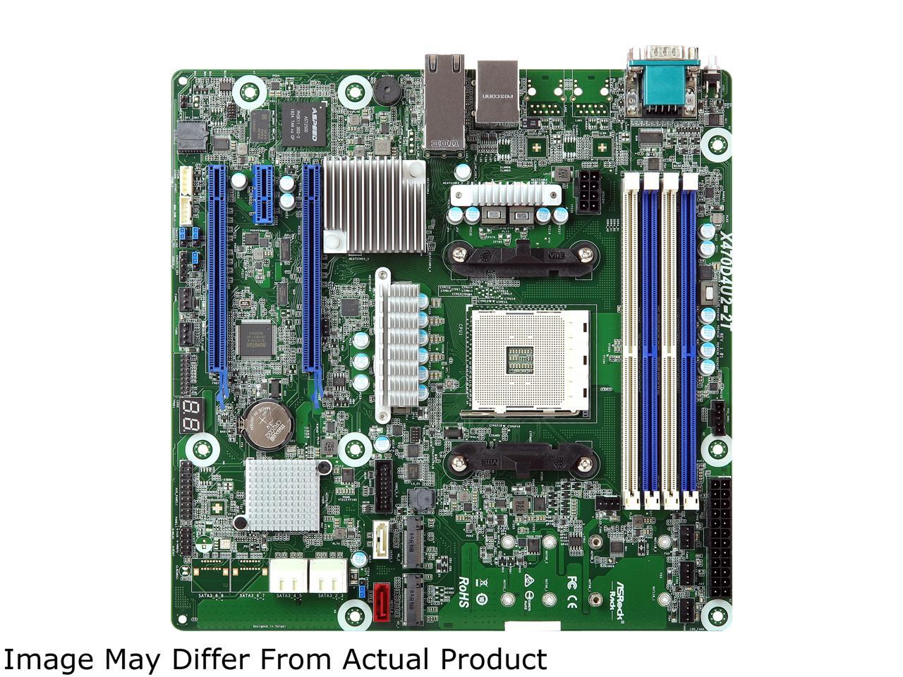 ASRock X470D4U2-2T Micro ATX Server Motherboard AM4 Ryzen & Ryzen 7nm PGA1331 AMD X470 Dual 10 GLAN