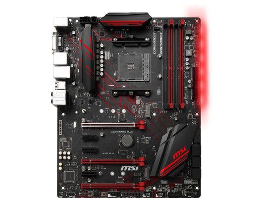MSI PERFORMANCE GAMING X470 GAMING PLUS AM4 AMD X470 SATA 6Gb/s USB 3.1 HDMI ATX AMD Motherboard