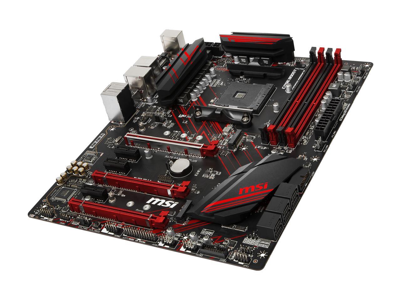 MSI PERFORMANCE GAMING X470 GAMING PLUS AM4 AMD X470 SATA 6Gb/s USB 3.1 HDMI ATX AMD Motherboard