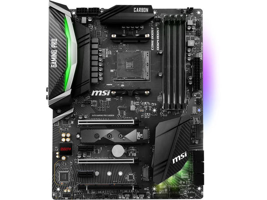 MSI PERFORMANCE GAMING X470 GAMING PRO CARBON AM4 AMD X470 SATA 6Gb/s USB 3.1 HDMI ATX AMD Motherboard