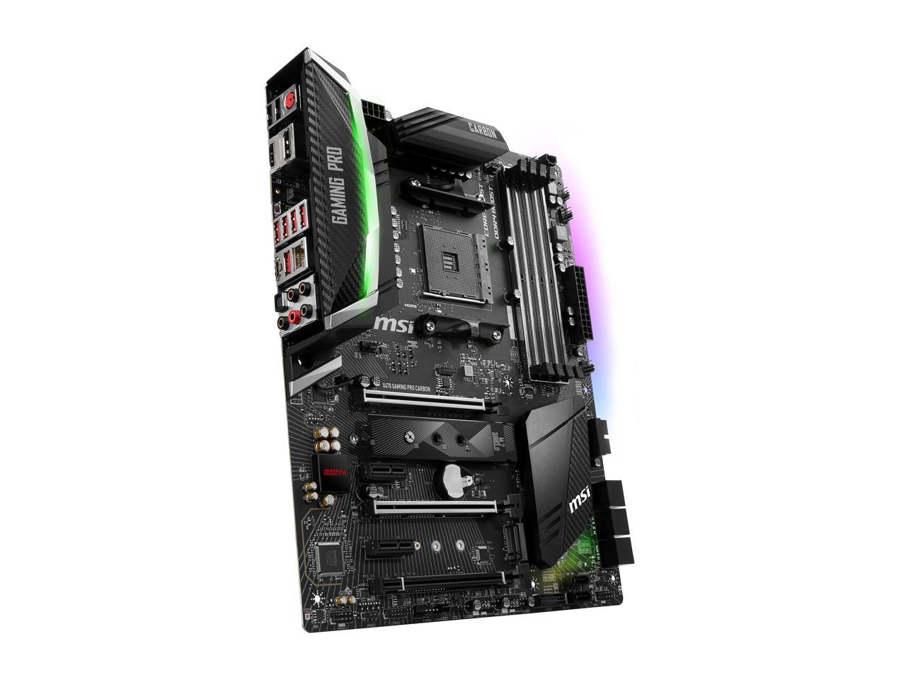 MSI PERFORMANCE GAMING X470 GAMING PRO CARBON AM4 AMD X470 SATA 6Gb/s USB 3.1 HDMI ATX AMD Motherboard